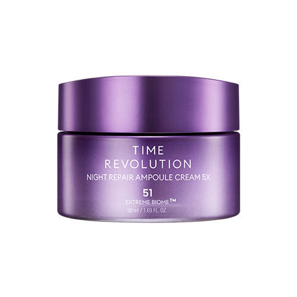 MISSHA Time Revolution Night Repair Ampoule Cream 5X 50ml Extreme Biome™ Anti-Aging & Firming Cream _ Made in Korea